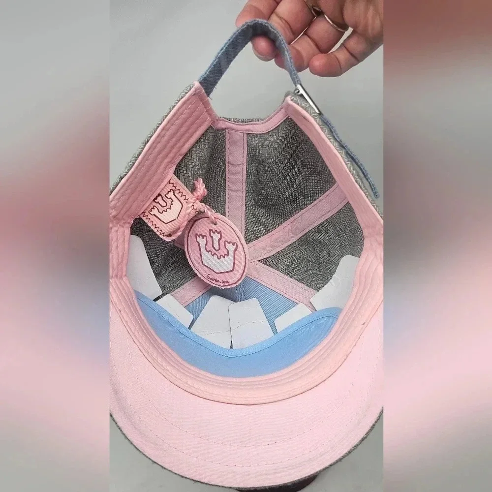 Goorin Bros Sand Cassel Kids Blue/Pink/Gray Adjustable Hat 2010 NWT